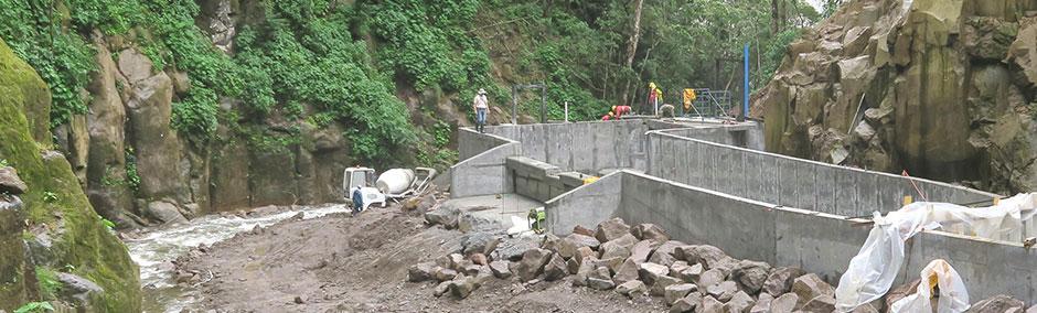 At the construction site in Panama